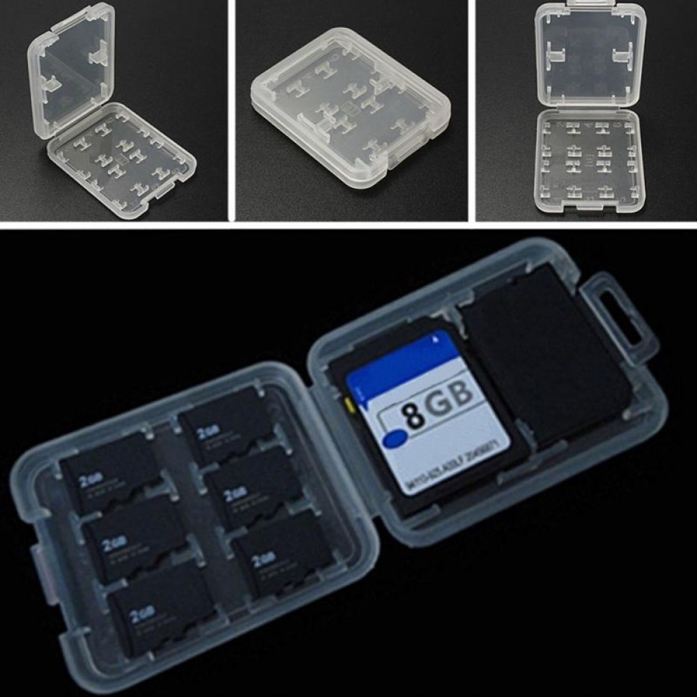 Double-Layers Hard Micro SD SDHC TF MS Memory Card Storage Box Protector Holder Hard Case Simple style case