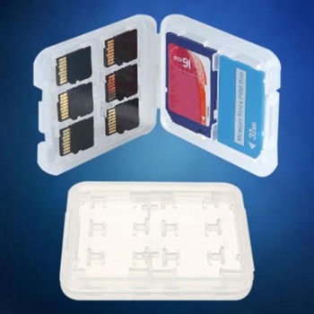 Double-Layers Hard Micro SD SDHC TF MS Memory Card Storage Box Protector Holder Hard Case Simple style case