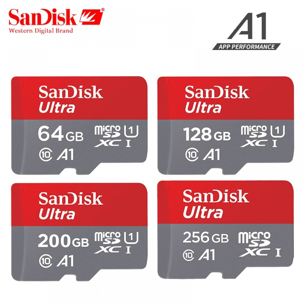 Original Sandisk micro sd card 16gb 32gb 64gb 200gb cartao de memoria carte micro sd 128gb class 10 up to 90MB/s memory card