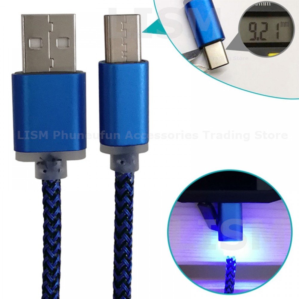 9mm Long Type-C Connector Type C Cable USB-C Cabel 1m For Blackview P10000 BV9500 BV9000 BV7000 Pro For Oukitel K5000 Pro K6 K10
