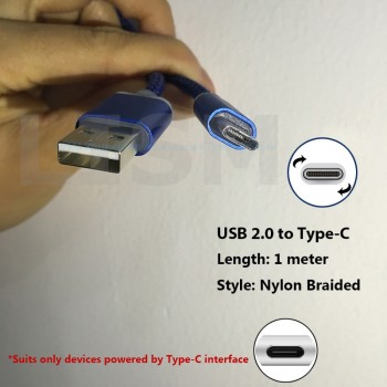 9mm Long Type-C Connector Type C Cable USB-C Cabel 1m For Blackview P10000 BV9500 BV9000 BV7000 Pro For Oukitel K5000 Pro K6 K10