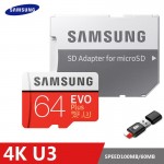 SAMSUNG EVO Plus Memory Card 8GB/32GB/SDHC 64GB/128GB/256GB/SDXC Micro SD TF Card Class10 Microsd C10 UHS-1 Cards  100% Original