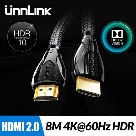 Unnlink Long HDMI Cable UHD 4K@60Hz HDMI 2.0 HDR 3M 5M 8M 10M 15M 20M 25M for Splitter Switch PS4 TV Mi xbox Projector Computer