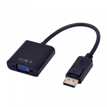 CHIPAL DisplayPort Display Port DP to VGA Adapter Cable Male to Female Converter for PC Computer Laptop HDTV Monitor Projector