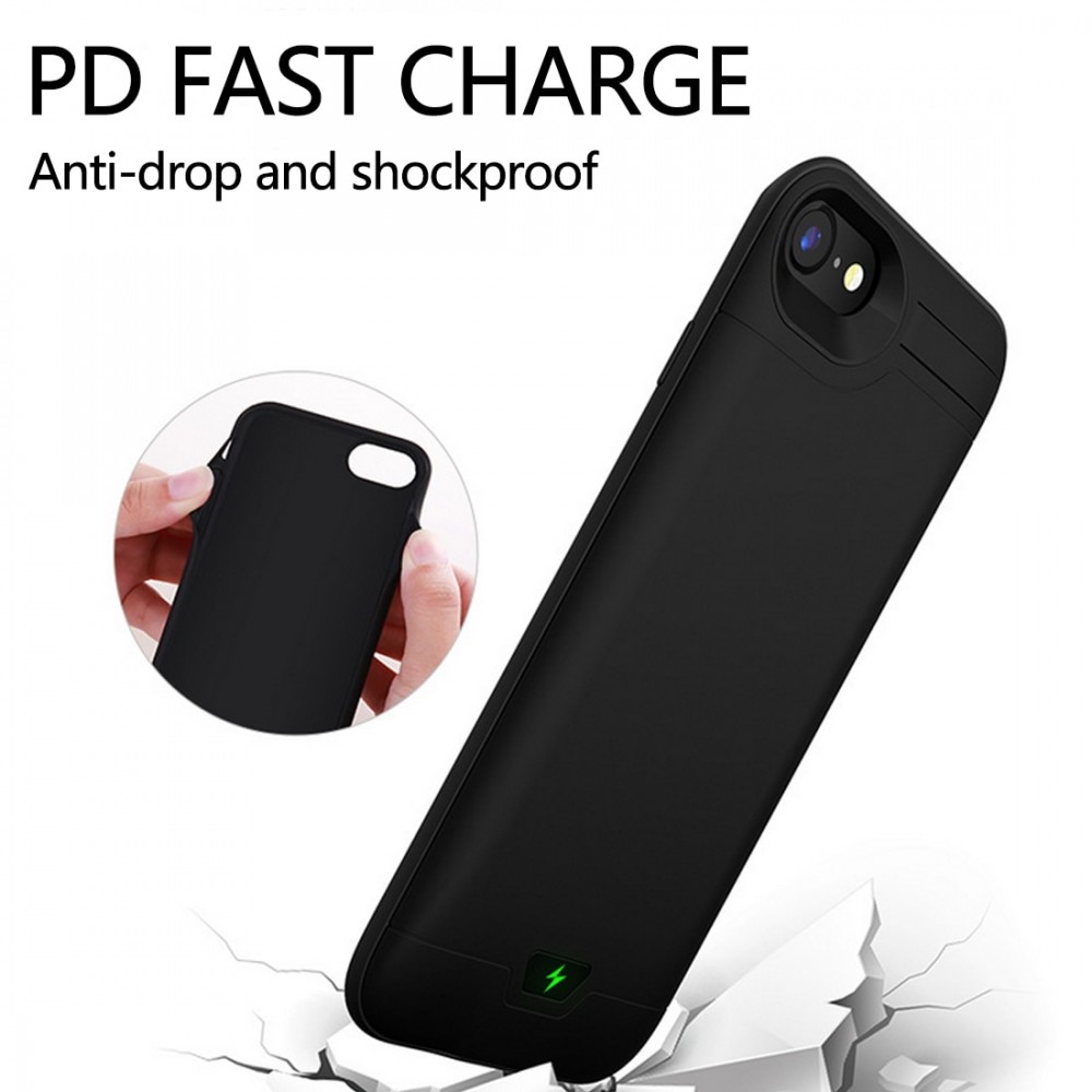 8200mAh Portable Charger External Power Bank Case for iphone 7 8 Charging Base for iPhone 8 plus Backup Battery Cover Holder