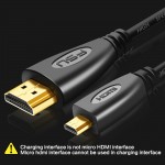 1.4 Version Gold Plated Micro HDMI to HDMI Cable 3D 1080P Male-Male for Phone Tablet  HDTV PS3 XBOX Camera GoPro 1m 1.5m 3m 5m