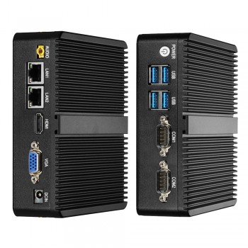 Mini PC Windows 10 Celeron 3755 J1800 J1900 Pentium 3805U Mini Computer Dual Gigabit Ethernet 2x RS232 Ports 4x USB pfSense