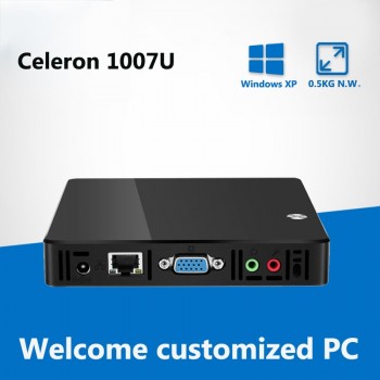 xcy intel 1007u/2117U mini pc with 1.8Ghz fanless thin client TV BOX