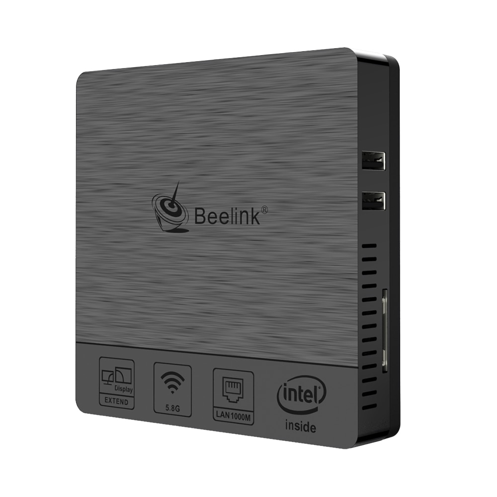 Beelink BT3 pro Mini PC Windows 10 Intel X5-Z8350 Quad Core 4GB RAM 64GB HDD desktop computers nuc HTPC HDMI VGA output linux