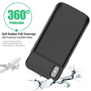 Gagaking Newest External battery case for iphone X XS XSmax XR Portable charger case for apple X 6000mAh ultra slim power bank