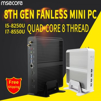 MSECORE 8TH Gen Quad-core i5 8250U I7 8550U Gaming Mini PC Windows 10 Desktop Computer barebone Nettop linux intel UHD620 wifi