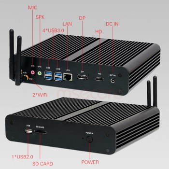 MSECORE 8TH Gen Quad-core i5 8250U I7 8550U Gaming Mini PC Windows 10 Desktop Computer barebone Nettop linux intel UHD620 wifi