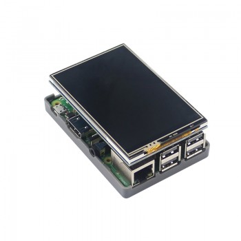 3.5 inch Raspberry Pi 3 Model B+ Touchscreen 480*320 LCD Display + Touch Pen + ABS Case Box also for Raspberry Pi 3 Model B