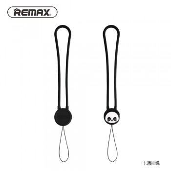 REMAX Cartoon silicone finger ring pendant anti-fall Cute Universal Mobile Phone Lanyard phone Rope hand Strap