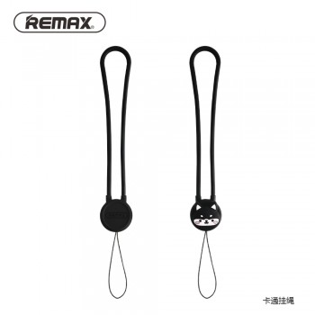 REMAX Cartoon silicone finger ring pendant anti-fall Cute Universal Mobile Phone Lanyard phone Rope hand Strap