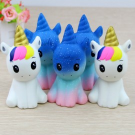 NEW 12CM Jumbo Unicorn Squishy Doll Slow Rising Flying Horse Phone Strap Decompression Toys Stress Reliever Mobile Phone Straps