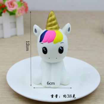 NEW 12CM Jumbo Unicorn Squishy Doll Slow Rising Flying Horse Phone Strap Decompression Toys Stress Reliever Mobile Phone Straps