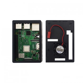 New 3.5 inch 128M SPI 60Hz TFT LCD Display Touch Screen + ABS Case + Fan + Heat sink For Raspberry Pi 3 B+