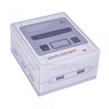 In Stock! GeeekPi Original Retroflag SUPERPi CASE-J NESPi Case with Optional Game Controller for Raspberry Pi 3B Plus (3B+)/3B