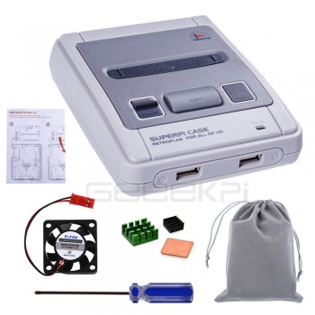 In Stock! GeeekPi Original Retroflag SUPERPi CASE-J NESPi Case with Optional Game Controller for Raspberry Pi 3B Plus (3B+)/3B