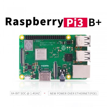 2018 new original Raspberry Pi 3 Model B+ (plug) Built-in Broadcom 1.4GHz quad-core 64 bit processor Wifi Bluetooth and USB Port