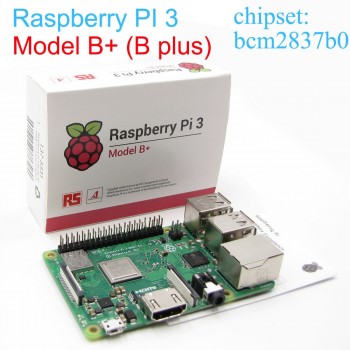 Original 2018 New Raspberry Pi 3 Model B+plus Board 1GB LPDDR2 BCM2837B0 Quad-Core Ras PI3 B,PI 3B with WiFiamp;Bluetooth