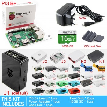 Original 2018 New Raspberry Pi 3 Model B+plus Board 1GB LPDDR2 BCM2837B0 Quad-Core Ras PI3 B,PI 3B with WiFiamp;Bluetooth