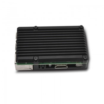 Latest Raspberry Pi 3 Model B+ Aluminum Case with Dual Cooling Fan Metal Shell Black Enclosure for Raspberry Pi 3 Model B