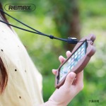 REMAX Cartoon silicone finger ring pendant anti-fall Cute Universal Mobile Phone Lanyard phone Rope hand Strap