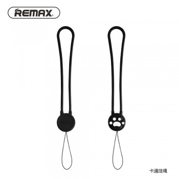REMAX Cartoon silicone finger ring pendant anti-fall Cute Universal Mobile Phone Lanyard phone Rope hand Strap