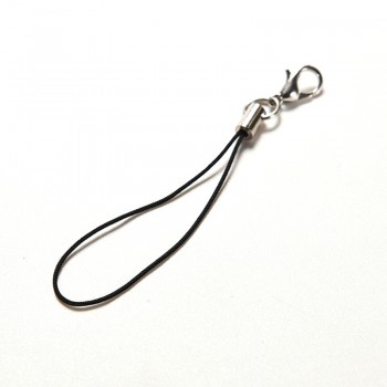 100Pcs Black Lobster Clasp Lanyard Chain Mobile Phone Straps Lanyard Phone Neck Hanging Rope Chain Strap ID Card Keychain