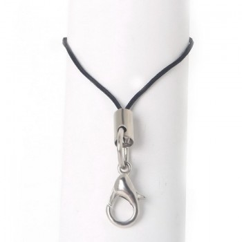 100Pcs Black Lobster Clasp Lanyard Chain Mobile Phone Straps Lanyard Phone Neck Hanging Rope Chain Strap ID Card Keychain