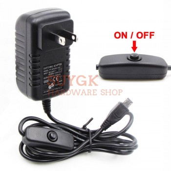 5V3A 5V/3A Raspberry PI 3 model B+Plus Power Adapter ON/OFF switch button power supply charger DC/AC Adapter PSU Power Source