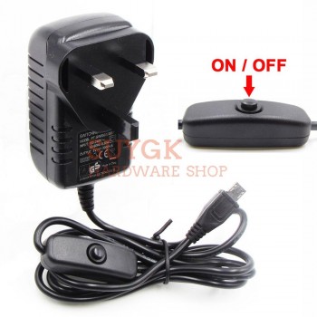 5V3A 5V/3A Raspberry PI 3 model B+Plus Power Adapter ON/OFF switch button power supply charger DC/AC Adapter PSU Power Source