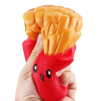 Slow Rising Banana Ice Cream Cute Bread Squishy Milk Box Jumbo Simulate Pendant French Fries Squeeze Stress Stretch Kids Gift