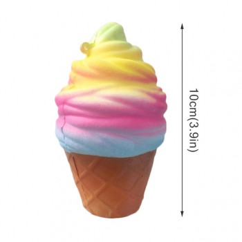 Slow Rising Banana Ice Cream Cute Bread Squishy Milk Box Jumbo Simulate Pendant French Fries Squeeze Stress Stretch Kids Gift