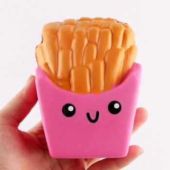 Slow Rising Banana Ice Cream Cute Bread Squishy Milk Box Jumbo Simulate Pendant French Fries Squeeze Stress Stretch Kids Gift