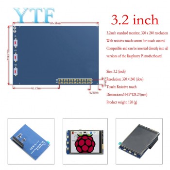 Raspberry pi 3.2/3.5/5/7/10.1 inch touch  HDMI  LCD display module Support Raspberry Pi 2/3 B+