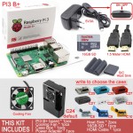 Raspberry Pi 3 Model B+Plus board+Case Box+cooling Fan+SD Card+Heat Sink+AC/DC Power Adapter+HDMI Cable