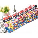 Boys/Girls Mickey Mouse Key Lanyard  ID Cards Holders Minnie Mobile Phone Neck Straps
