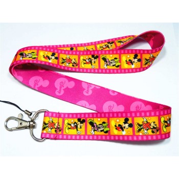 Boys/Girls Mickey Mouse Key Lanyard  ID Cards Holders Minnie Mobile Phone Neck Straps