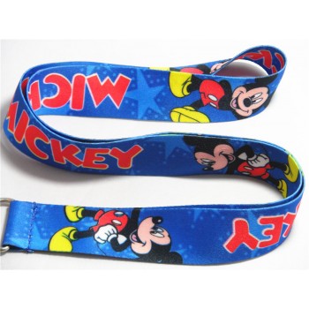 Boys/Girls Mickey Mouse Key Lanyard  ID Cards Holders Minnie Mobile Phone Neck Straps