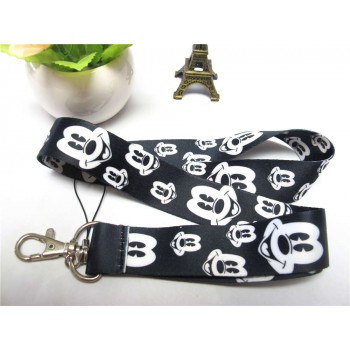Boys/Girls Mickey Mouse Key Lanyard  ID Cards Holders Minnie Mobile Phone Neck Straps