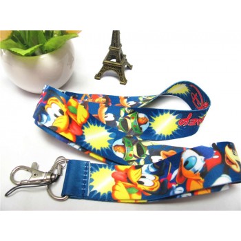 Boys/Girls Mickey Mouse Key Lanyard  ID Cards Holders Minnie Mobile Phone Neck Straps