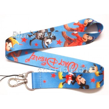 Boys/Girls Mickey Mouse Key Lanyard  ID Cards Holders Minnie Mobile Phone Neck Straps