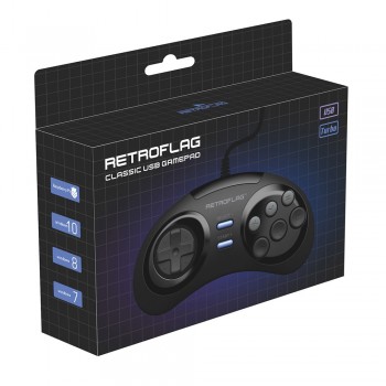 Retroflag MEGAPi/NESPi/SUPERPi Case/Retropie Classic USB Wired Gamepad Game Controller For PC/Switch/Rasbperry Pi 3 Model B+Plus