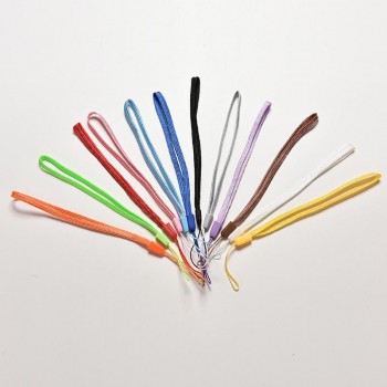20Pcs/Lot Fashion Nylon Wrist Hand Strap Lanyard for Mobile Cell Phone Camera USB MP4 PSP Straps Random Color