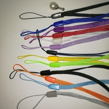 20Pcs/Lot Fashion Nylon Wrist Hand Strap Lanyard for Mobile Cell Phone Camera USB MP4 PSP Straps Random Color