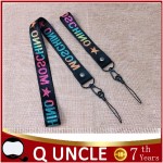 Q UNCLE Street Popular Words White Lanyards for key Multi-function Mobile Phone Straps ID Card Keychain Lanyard Wrist Neck Strap