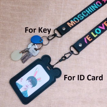 Q UNCLE Street Popular Words White Lanyards for key Multi-function Mobile Phone Straps ID Card Keychain Lanyard Wrist Neck Strap